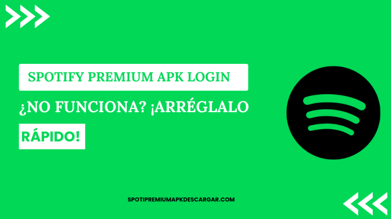 Spotify Premium APK Login ¿No funciona ¡Arréglalo rápido!