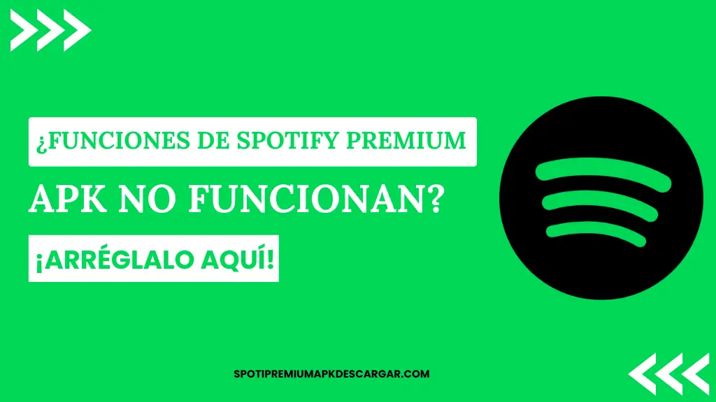 ¿Funciones de Spotify Premium APK no funcionan ¡Arréglalo aquí!